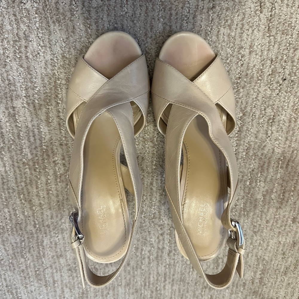 Michael Kors Tan Leather Heels